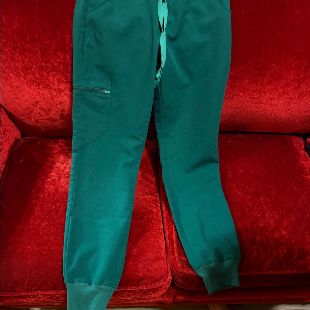 Figs Hunter Green Jogger Scrubs XXS/P - Picture 3 of 7